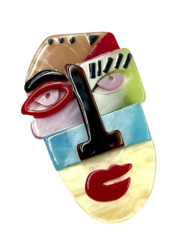 BROCHES ORIGINALES CON CARA MULTICOLOR | EL JARDIN DEL DESEO