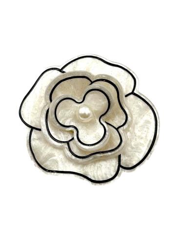 BROCHES FLORES BLANCAS ANACARADAS | EL JARDIN DEL DESEO
