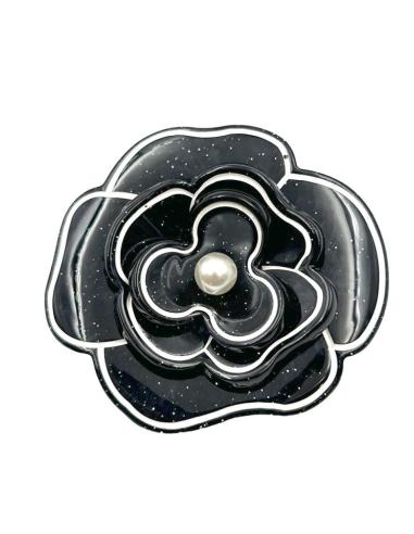 BROCHES ELEGANTES DE FLORES NEGRAS | EL JARDIN DEL DESEO