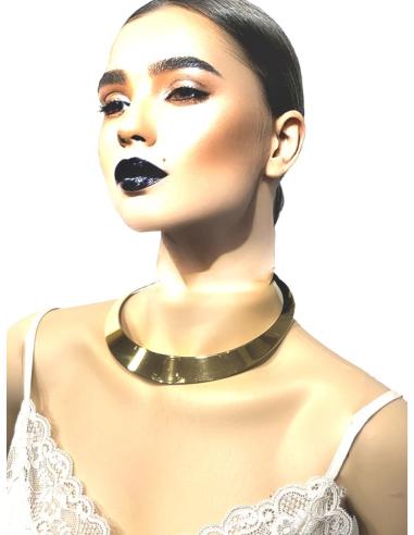 COLLARES DORADOS RIGIDOS DE MODA | EL JARDIN DEL DESEO
