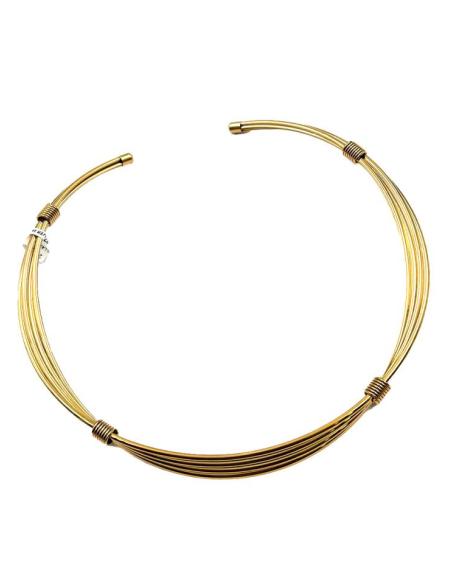 COLLARES DORADOS DE MUJER AROS ENTRELAZADOS | EL JARDIN DEL DESEO