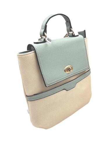MOCHILAS ORIGINALES EN BIOLOR BEIGE Y VERDE AGUA | EL JARDIN DEL DESEO