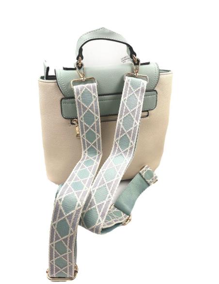 MOCHILAS ORIGINALES EN BIOLOR BEIGE Y VERDE AGUA | EL JARDIN DEL DESEO
