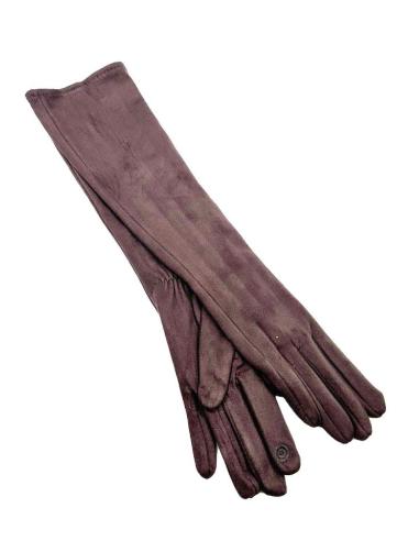 GUANTES DE FIESTA LARGOS MARRONES OSCURO | EL JARDIN DEL DESEO