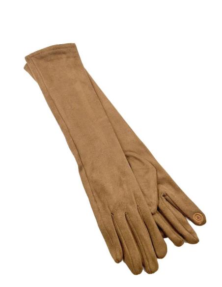GUANTES DE FIESTA LARGOS MARRONES | EL JARDIN DEL DESEO