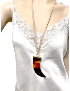 COLLARES MUJER DE COLMILLOS MARRONES | EL JARDIN DEL DESEO 2