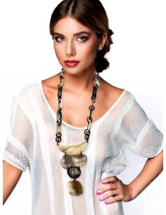 COLLARES LARGOS ASTA CUERNO DE BUFALO NATURAL | EL JARDIN DEL DESEO