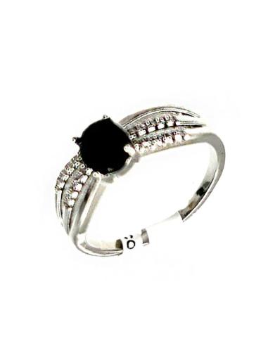 ANILLOS PLATEADOS Y NEGROS CON BRILLO ESPECTACULAR