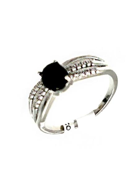ANILLOS PLATEADOS Y NEGROS CON BRILLO ESPECTACULAR