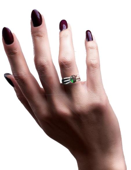 ANILLOS PLATEADOS Y VERDES ESMERALDA PARA BODAS