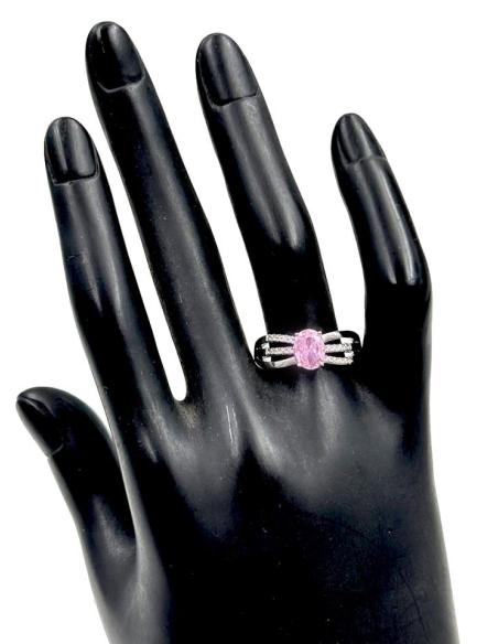 ANILLOS PLATEADOS Y ROSAS CON BRILLO ESPECTACULAR