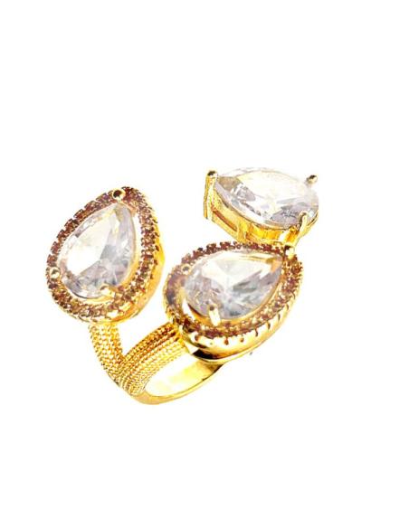 ANILLOS DORADOS CON CIRCONITAS ESPECIAL BODAS