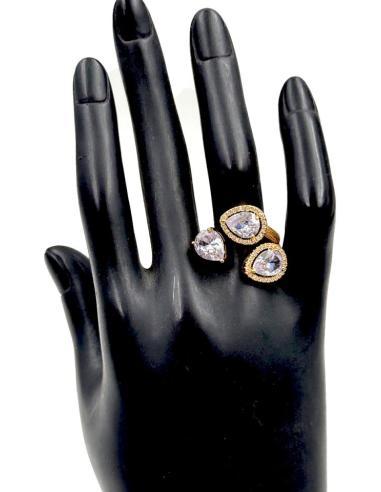 ANILLOS DORADOS CON CIRCONITAS ESPECIAL BODAS