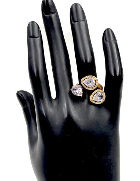 ANILLOS DORADOS CON CIRCONITAS ESPECIAL BODAS