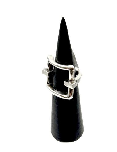 ANILLOS MUJER DE PLATA CUADRADOS DE MODA | EL JARDIN DEL DESEO