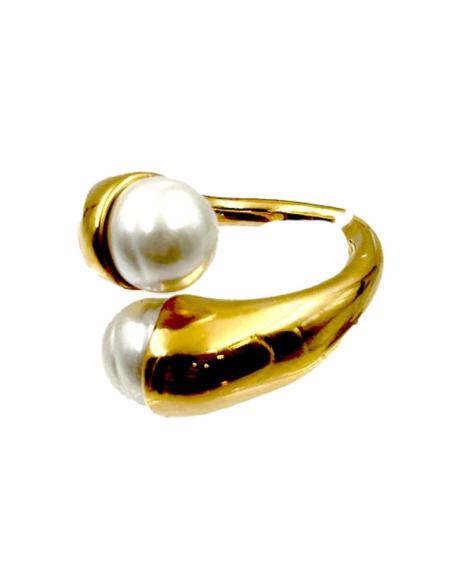ANILLOS MUJER CON PERLAS Y BAÑO DE ORO PARA BODAS | EL JARDIN DEL DESEO