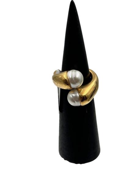 ANILLOS MUJER CON PERLAS Y BAÑO DE ORO PARA BODAS | EL JARDIN DEL DESEO