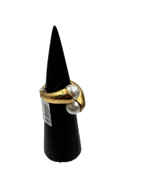 ANILLOS MUJER CON PERLAS Y BAÑO DE ORO PARA BODAS | EL JARDIN DEL DESEO