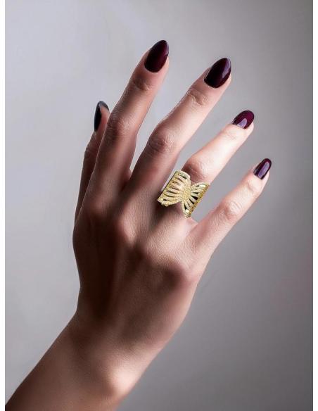 ANILLOS BODA DORADOS DISEÑOS ANCHOS CON CIRCONITAS