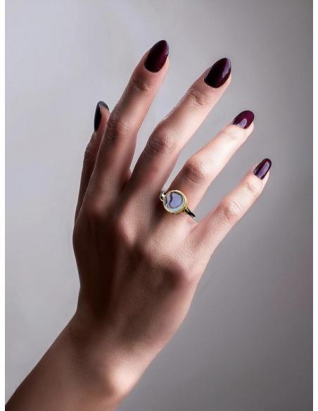 ANILLOS MUJER BONITOS DE CONCHA MADREPERLA BARROCA