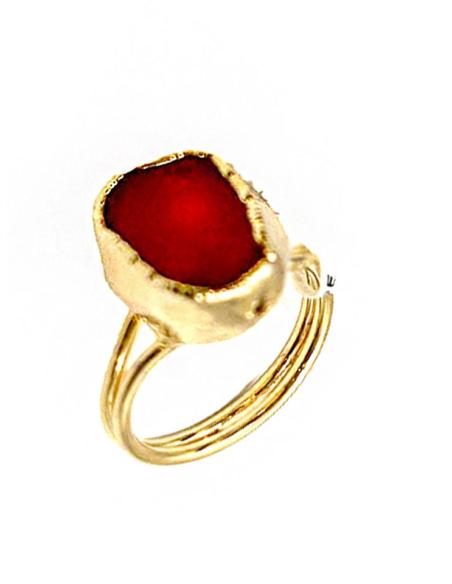 ANILLOS MUJER ROJOS DE CORAL MUY ORIGINALES