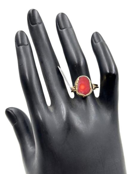 ANILLOS MUJER ROJOS DE CORAL MUY ORIGINALES