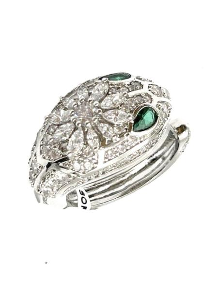 ANILLOS PLATEADOS SORTIJA MUJER DE SERPIENTE