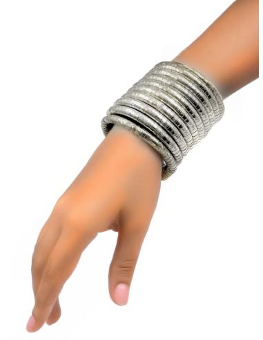 PULSERAS DE MUJER PLATEADAS ANCHAS ESTILO AFRICANO | EL JARDIN DEL DESEO