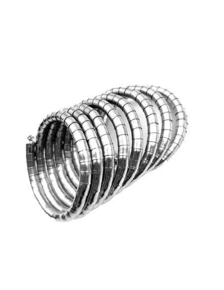 PULSERAS DE MUJER PLATEADAS ANCHAS ESTILO AFRICANO | EL JARDIN DEL DESEO