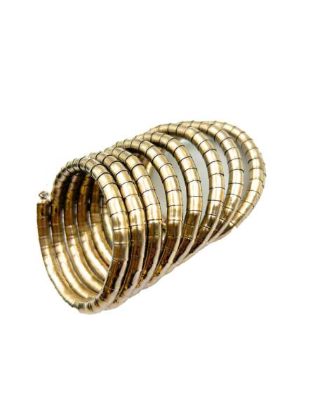 PULSERAS DE MUJER DORADAS ANCHAS ESTILO AFRICANO | EL JARDIN DEL DESEO