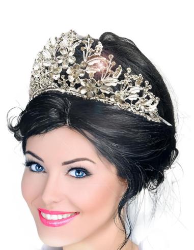 TIARAS PARA NOVIAS DE BODA PLATEADAS Y PEDRERIA | EL JARDIN DEL DESEO