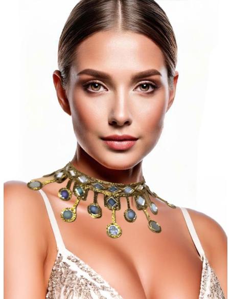 COLLARES DORADOS DE MUJER CHOKER ESPECTACULAR | EL JARDIN DEL DESEO
