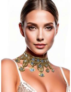 COLLARES MUJER CHOKERS DORADOS PARA BODAS | EL JARDIN DEL DESEO