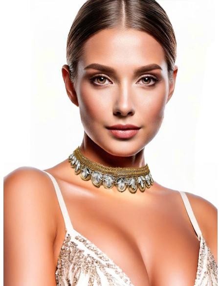 COLLARES MUJER DORADOS CHOKER ORIGINAL | EL JARDIN DEL DESEO