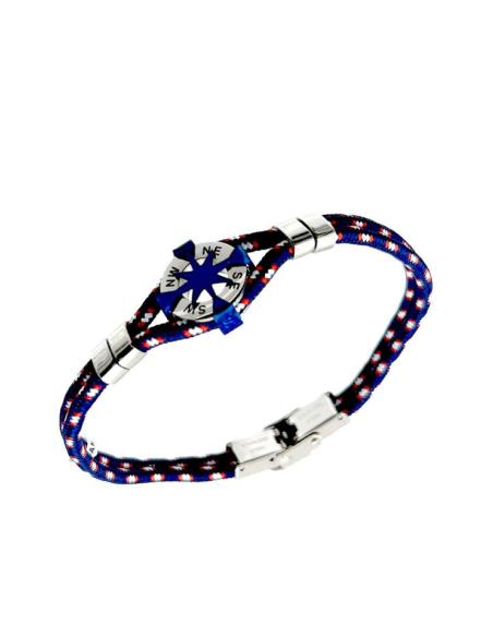 PULSERAS AZULES HOMBRE CON ANCLA Y CUERDA MARINERA