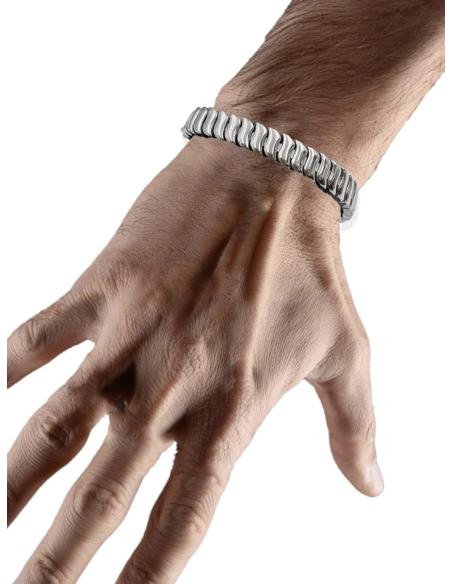PULSERAS ACERO PARA HOMBRE ESLABON PLANO