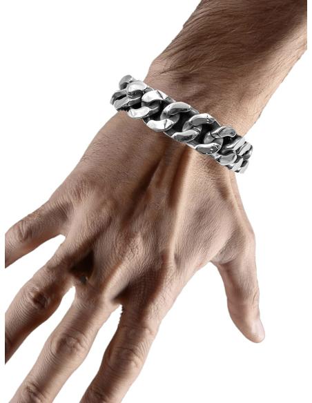 PULSERAS PARA HOMBRE CADENA DE ESLABON GRANDE | EL JARDIN DEL DESEO