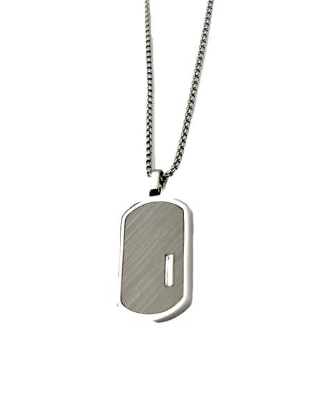 CADENA HOMBRE DE ACERO CON CHAPA METALICA MILITAR