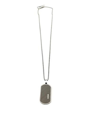 CADENA HOMBRE DE ACERO CON CHAPA METALICA MILITAR