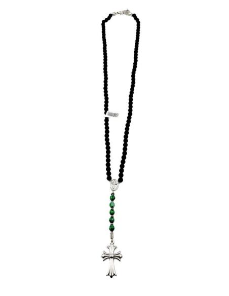 ROSARIOS PARA HOMBRE NEGROS CON PIEDRAS VERDES