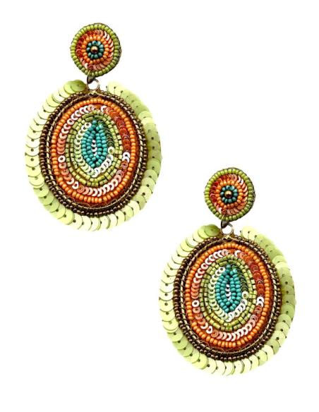 PENDIENTES VERDES CON LENTENJUELAS ESTILO BOHO | EL JARDIN DEL DESEO