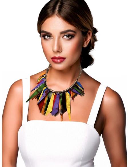 COLLARES MULTICOLOR TRIBAL INSPIRACION AFRICA | EL JARDIN DEL DESEO