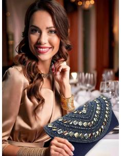 BOLSOS AZULES MARINO CARTERA PEDRERIA BODA FIESTA | MADRINA E INVITADA 2
