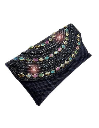 BOLSOS PEDRERIA AZULES MARINO CARTERA DE INVITADA | ACCESORIOS BODA