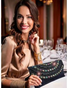 BOLSOS PEDRERIA AZULES MARINO CARTERA DE INVITADA | ACCESORIOS BODA 2