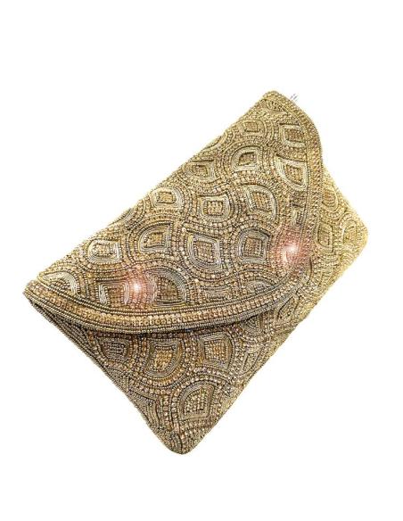 BOLSOS FIESTA DORADOS CARTERAS DE PEDRERIA BODAS | BOLSOS MUJER