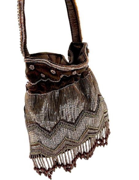 BOLSOS BODA MARRONES CHOCOLATE BOMBONERAS DE MANO | INVITADAS Y MADRINAS