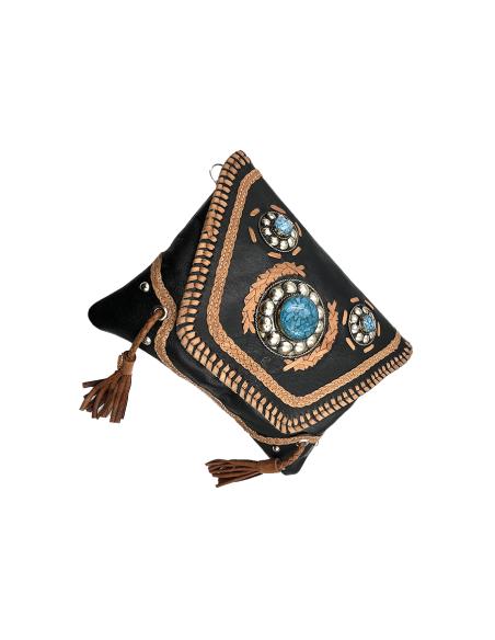 BOLSOS PIEL MARRONES ESTILO ETNICO Y BOHEMIO | BOLSOS ETNICOS