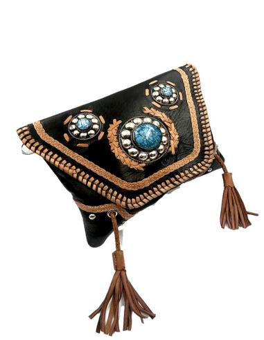 BOLSOS PIEL MARRONES ESTILO ETNICO Y BOHEMIO | BOLSOS ETNICOS