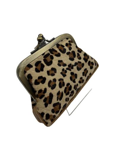 MONEDEROS MUJER EN PIEL ANIMAL PRINT LEOPARDO | ACCESORIOS MODA